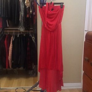 Stunning WHBM red high-low dress